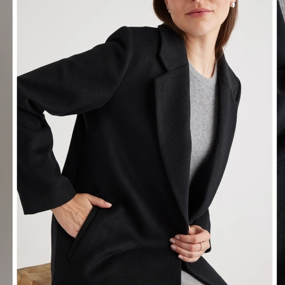 Quince Italian Wool Classic Single-Breasted Coat - Picture 5 of 16